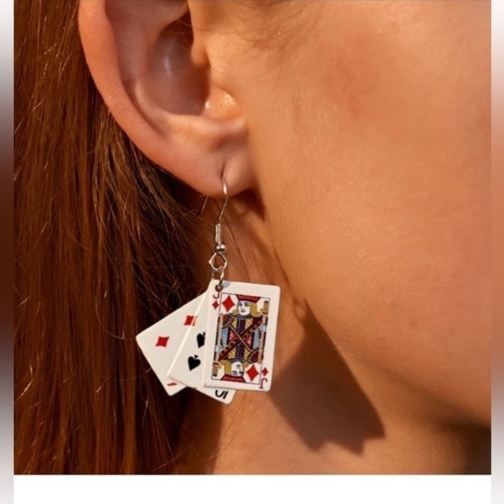 ✨NEW Playing deck of Card Earrings